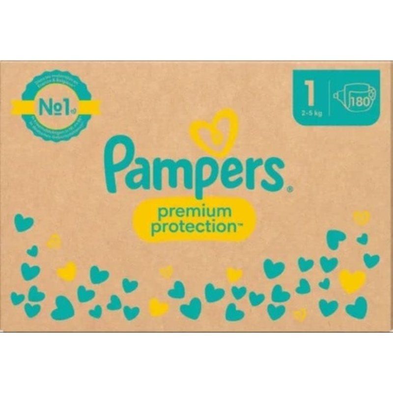 Pampers Premium Protection Size 1 - 180 Pieces