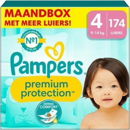 Pampers Baby Nappies Size 4 Premium Protection Maxi 174 Pieces Monthly Box