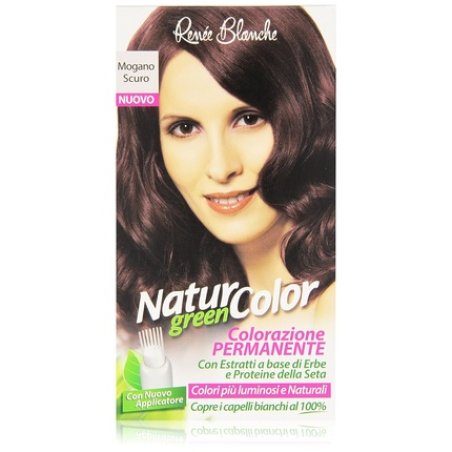 Hair Dye Permanent Natural Color Green Dark Mahogany