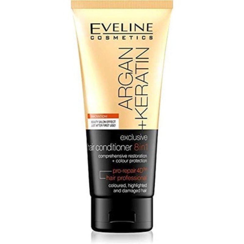 Eveline Argan Keratin 8-in-1 Hair Conditioner 6.8 fl oz/200 ml