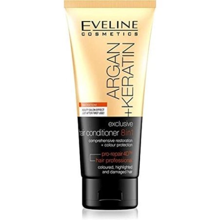 Eveline Argan Keratin 8-in-1 Hair Conditioner 6.8 fl oz/200 ml