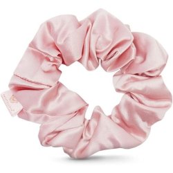 Crystalove Silk Hair Scrunchie Pink