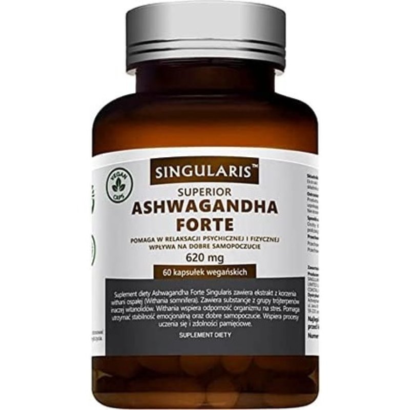 Ashwagandha Forte 620mg Indian Ginseng 60 Vegan Capsules