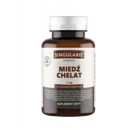 Singularis Superior Copper Chelate 2 Mg 120 Capsules