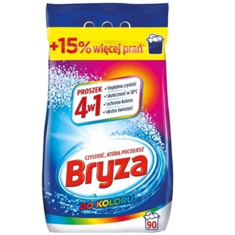 Bryza 4-In-1 Color Clothes Laundry Powder Detergent - 5.85 Kg, 90 Washes