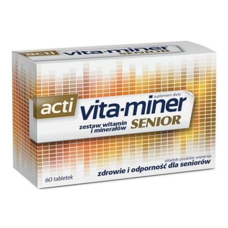Acti Vita-Miner Senior Multivitamin 60 Tablets for People Over 50