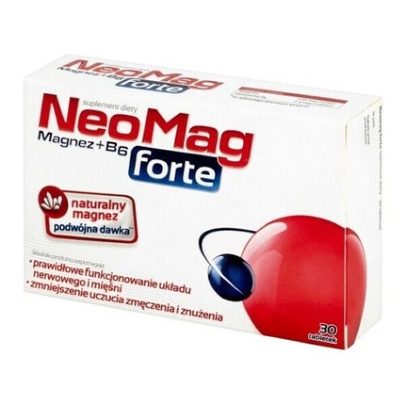 NEOMAG FORTE Magnesium and Vitamin B6 for Stress, Overload, and Concentration 30 Tablets