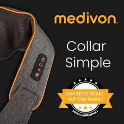 Medivon Collar Simple 3D Shiatsu Neck Massager with Heat
