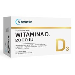 Novativ Vitamin D3 2000 IU 60 capsules