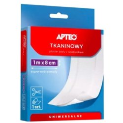 Apteo Care Fabric Plaster With Dressing, 1m X 8cm, Long Validity