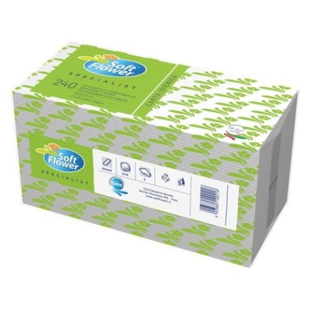 Pre-cut IGIENICA Paper Towels 240 Sheets Soft Flower
