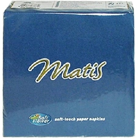 Soft Flower Blu 33x33 30 Pz.Tovaglioli