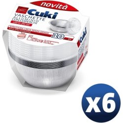 Cuki Aluminium Trays with Ultra-Strength Lids Round 10 Pieces