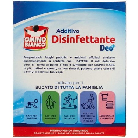 Man White Bactericidal Dust and Virucidal Disinfectant Additive for Laundry 450g