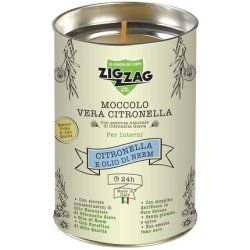 Zig Zag 791 Candle, Neem And Lemongrass Oil, Moccolo For Interior