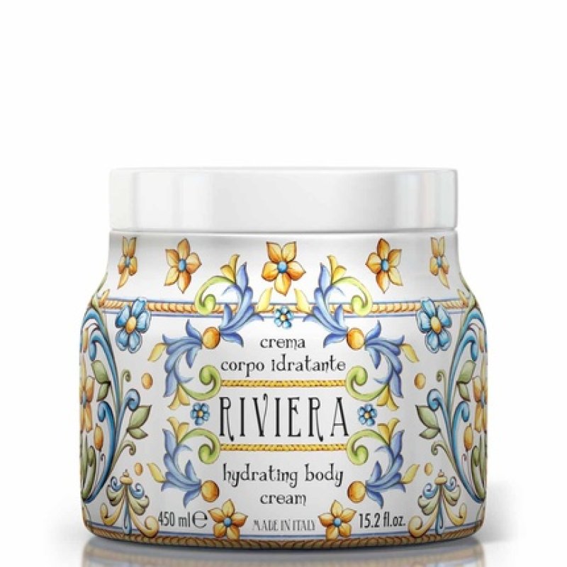 Le Maioliche RIVIERA Moisturizing Body Cream 450ml Made in Italy - Patchouli, Vanilla, Nashi Pear, Jasmine, Orange