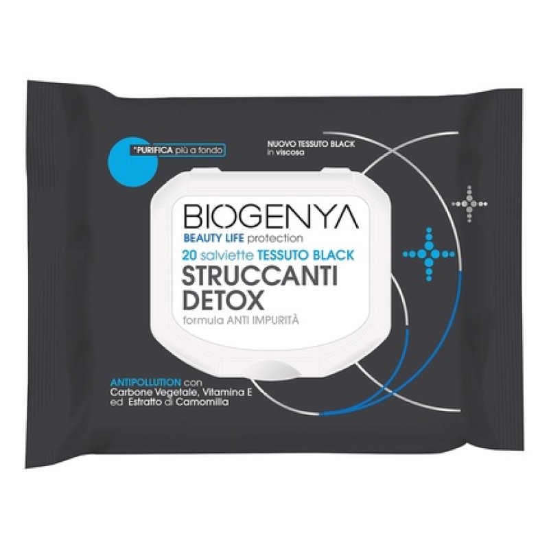 Biogenya Beauty Life Protection Detox Anti Impurities Makeup Remover Wipes 20 Wipes