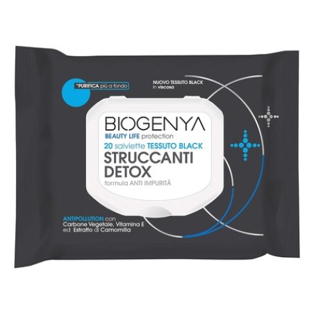 Biogenya Beauty Life Protection Detox Anti Impurities Makeup Remover Wipes 20 Wipes