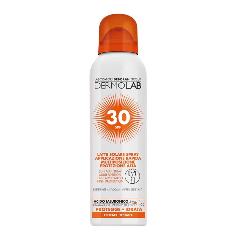 Dermolab Sun Milk Spray Lait de protection solaire Visage et corps 30 Adultes