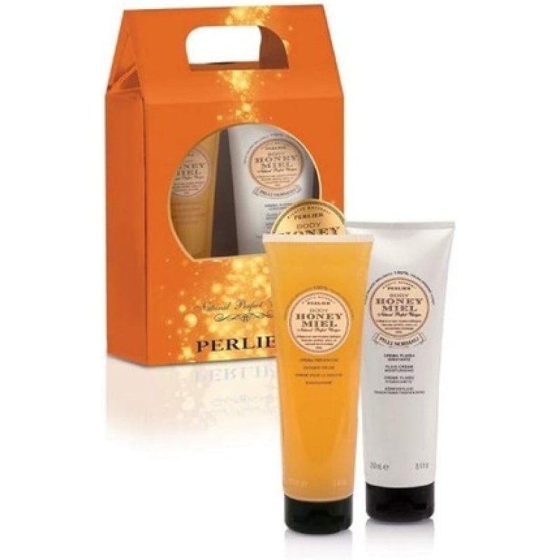 Perlier Honey Bath and Shower Cream 250ml - Pack of 2