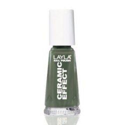 Layla Cosmetics Smalto Layla Ceramic Effect nail polish 10 ml Green Gloss