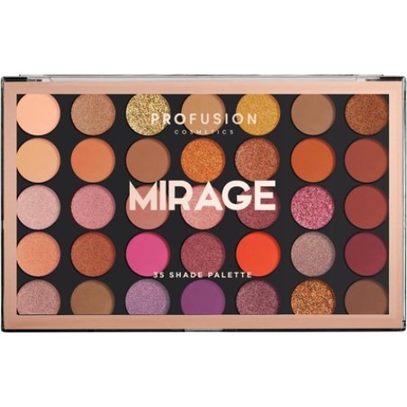 Profusion Cosmetics Mirage 35 Shade Master Eyeshadow Palette Multi-Finish