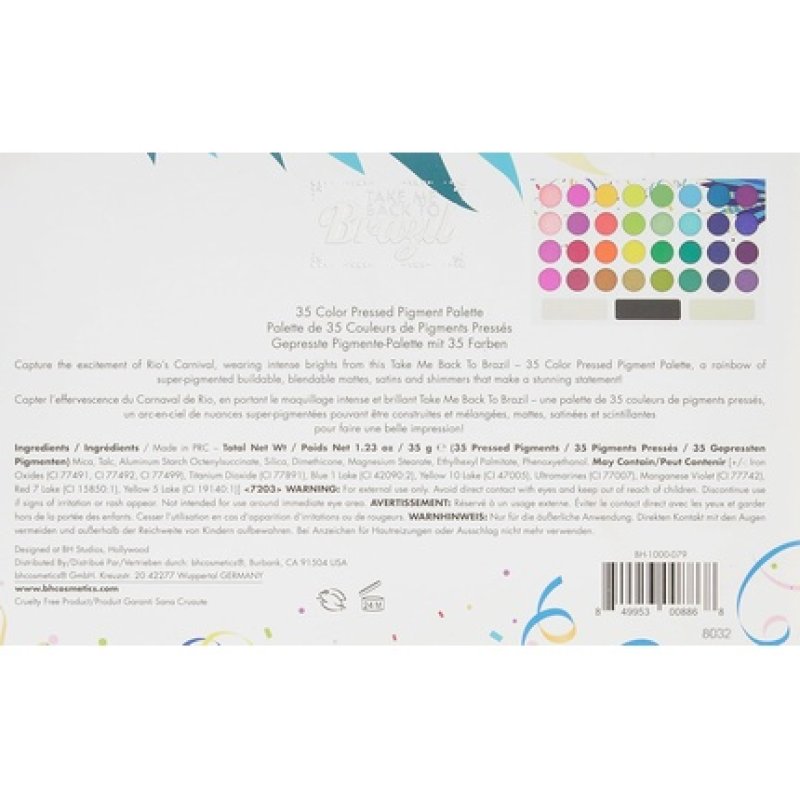 Bhcosmetics Eyeshadow Take Me Back To Brazil