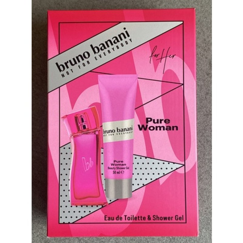 Bruno Banani Pure Woman Gift Set Eau de Toilette 30ml Shower Gel 50ml