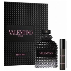 Valentino Born In Roma Travel Set Eau De Toilette 100ml 10ml