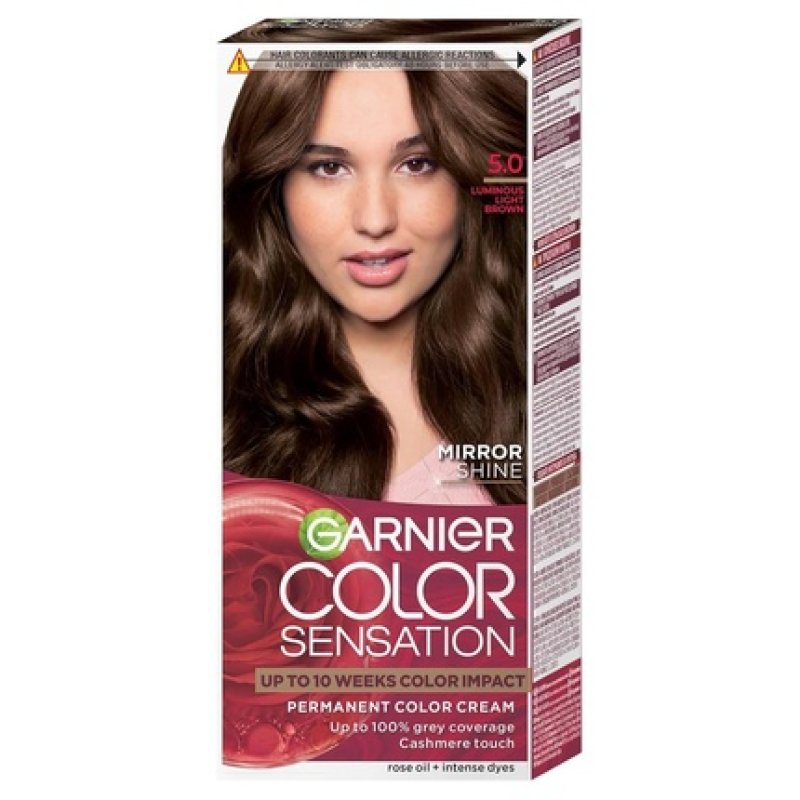 Garnier Color Sensation Permanent Hair Coloring Cream 5.0 Luminous Light