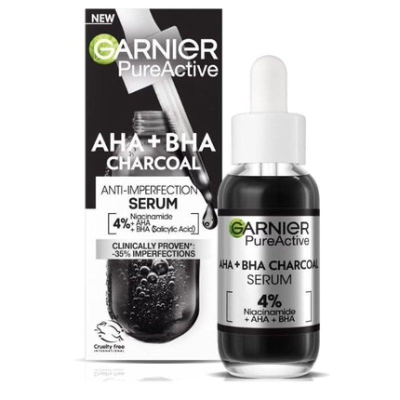 Garnier Pure Active Charcoal Serum Against Imperfections 30ml