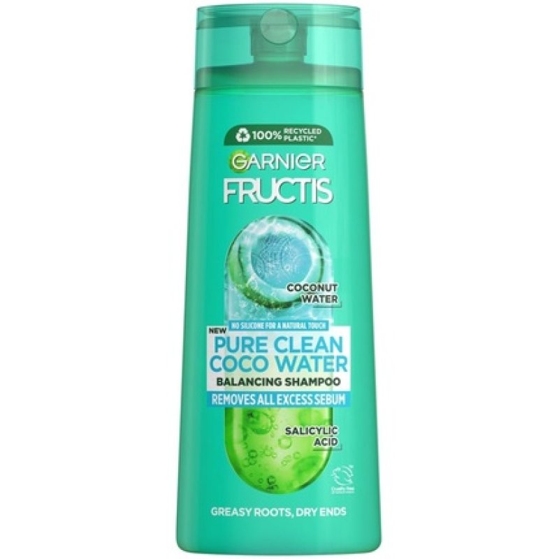 Garnier Fructis Pure Non-Stop Coconut Water Cleansing Shampoo for Oily Skin