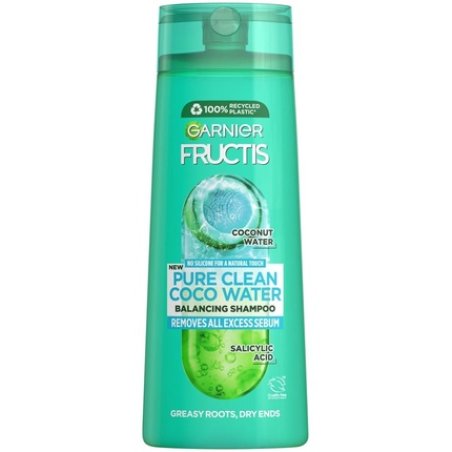 Garnier Fructis Pure Non-Stop Coconut Water Cleansing Shampoo for Oily Skin
