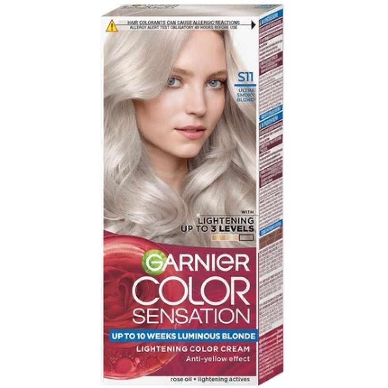 Garnier Color Sensation Hair Dye S11 Smoky Ultralight Blonde Mirror Shine