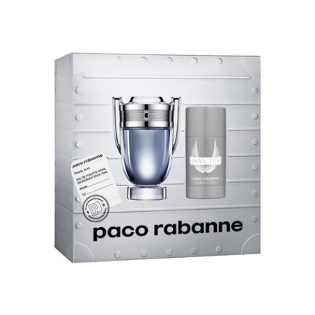 Paco Rabanne Invictus Set Eau De Toilette 100ml Deodorant Stick