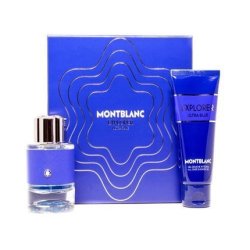 Montblanc Explorer Ultra Blue Eau de Parfum Spray 60ml and DG 100ml Set for Men