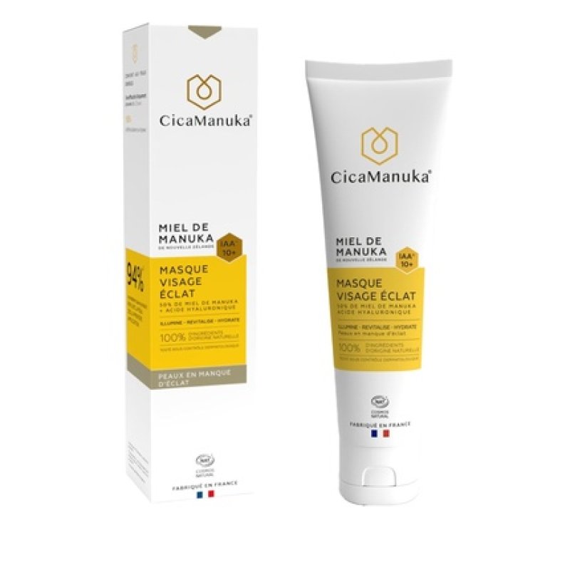 Cicamanuka Face Mask with 50% Manuka Honey IAA10 and Hyaluronic Acid