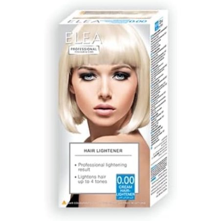 Elea Professional Permanent Hair Color Cream 0.00 Hair Lightener with Oil