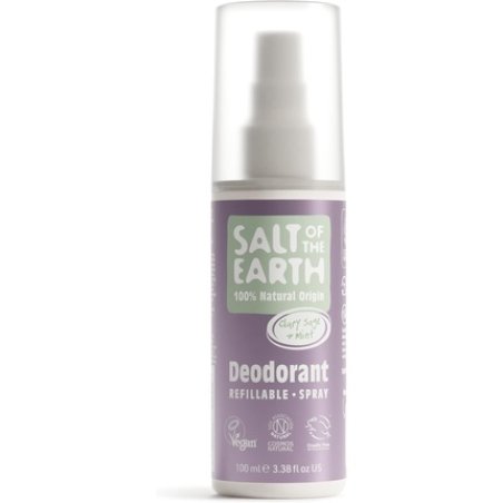 Salt Of The Earth Refillable Natural Deodorant Spray Vegan & Cruelty Free