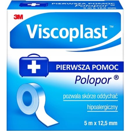 Viscoplast Polopor Non-Woven Adhesive Bandage 5 M X 12.5 Mm