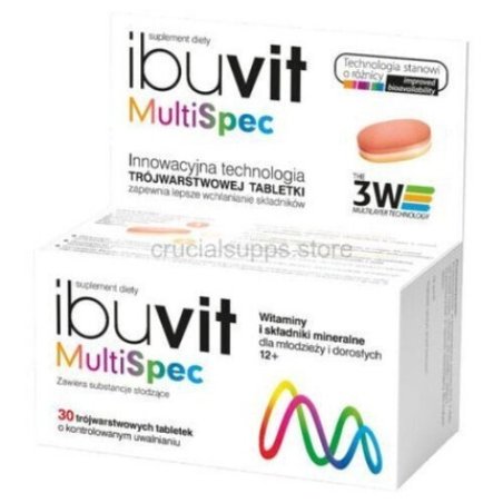 Ibuvit Multispec Multivitamin Supplement 30 Tablets