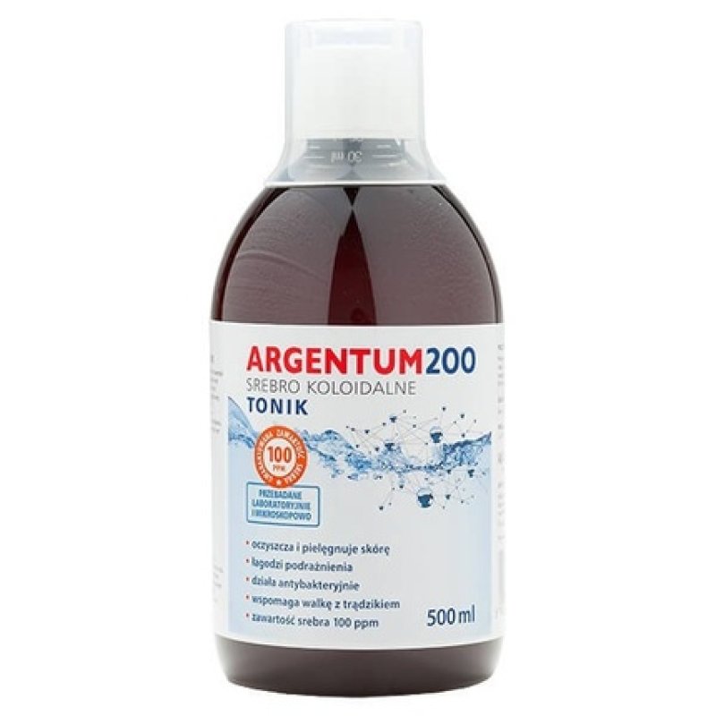 Aura Herbals Argentum 200 Facial Toner 100 Ppm Colloidal Silver 500ml