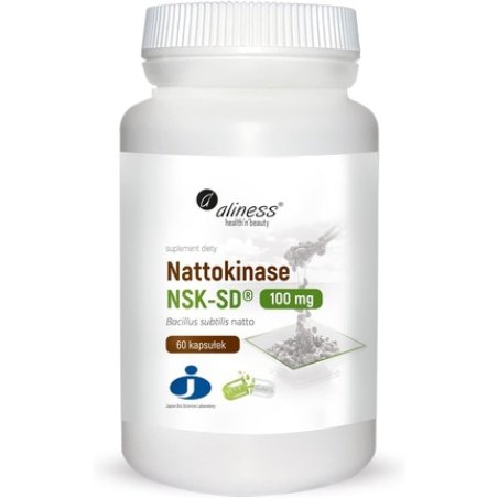 Aliness Nattokinase NSK-SD Bacillus bis Natto 100mg 60 Capsules