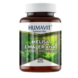 Humavit Melisa And Valerian Brewer's Yeast 150 Tablets - Herbal Supplement