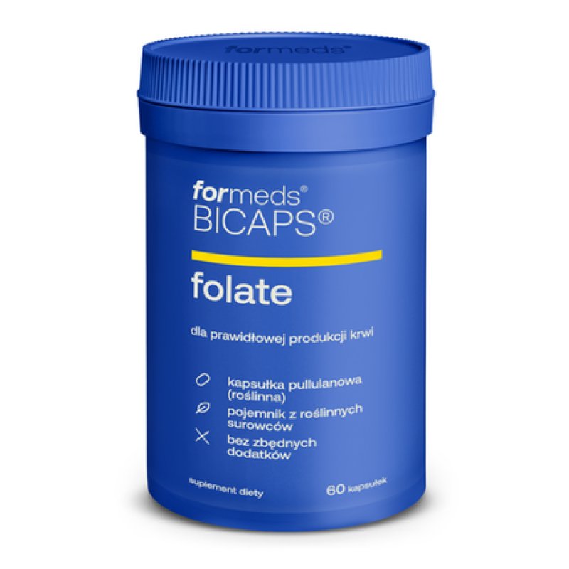 Formeds Bicaps Folate Folic Acid 500mg 60 Vegan Capsules