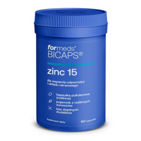 Formeds Bicaps Zinc 15 with Zinc and Copper 60 Capsules