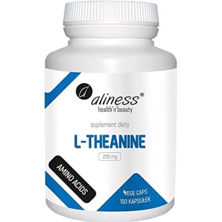 L-Theanine 200mg 100 Veggie Capsules - Aliness