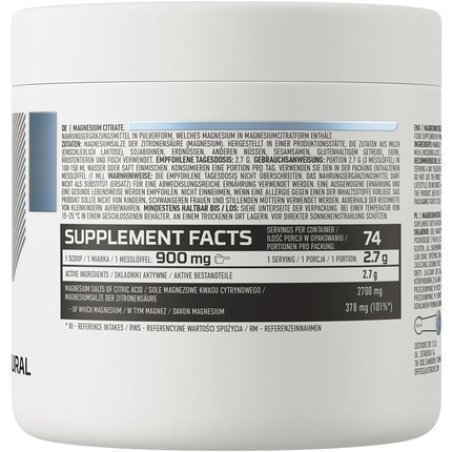 Ostrovit Magnesium Citrate 200g 74 Servings