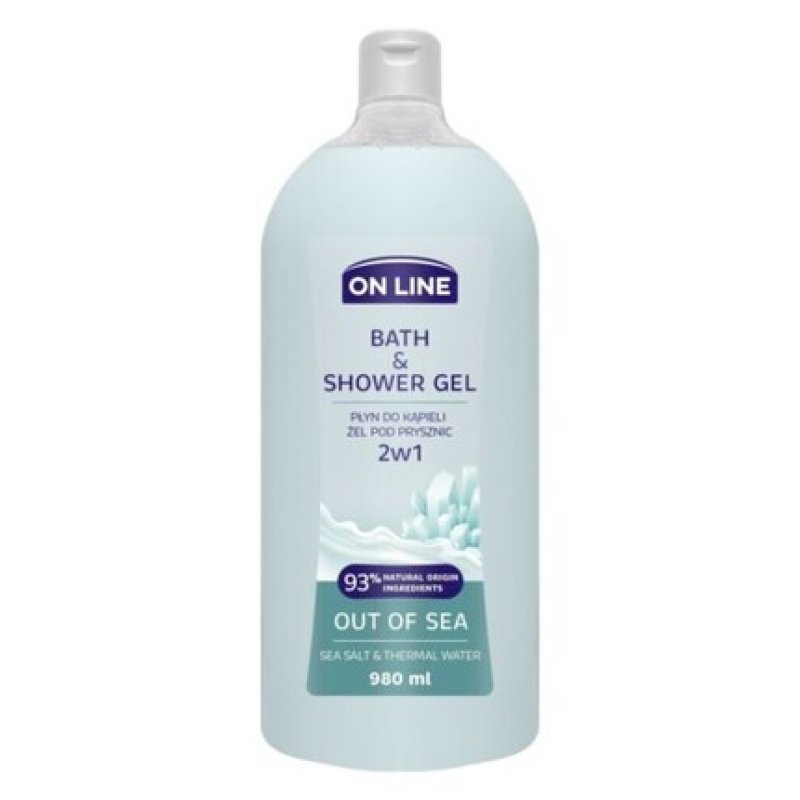 On Line 2-in-1 Sea Liquid and Bath Gel 980ml