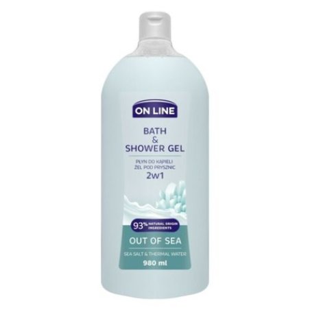 On Line 2-in-1 Sea Liquid and Bath Gel 980ml
